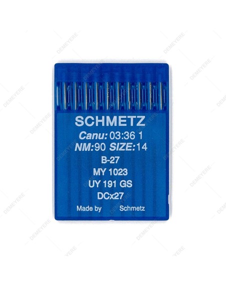 Aiguilles industrielles B27/ DCx27 taille 90