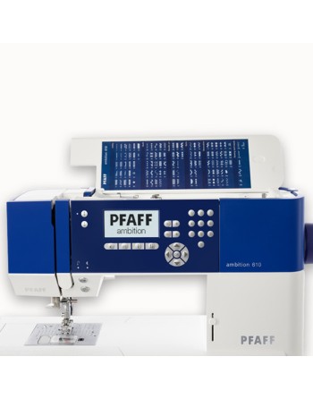 Tableau des points machine à coudre pfaff ambition 610