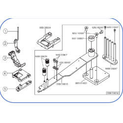 Kit bordage pour machine DA669 simple aiguille