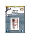 Paquet de 5 aiguilles 80 TOP STITCH ORGAN