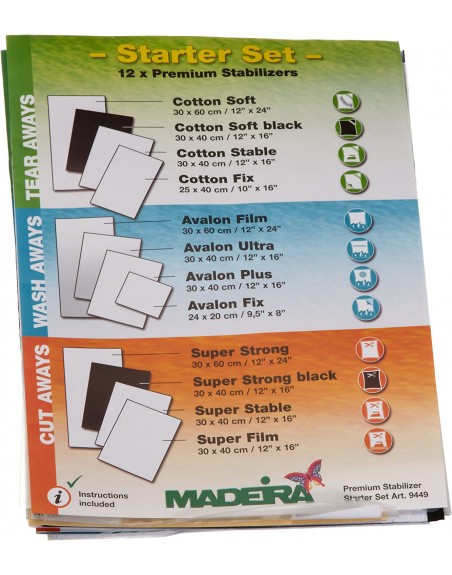 Kit de 12 feuilles de stabilisateurs MADEIRA