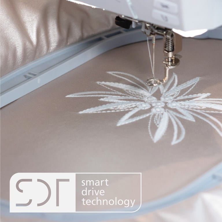 Broder avec le module de broderie M (SDT) de bernina pour série 5
