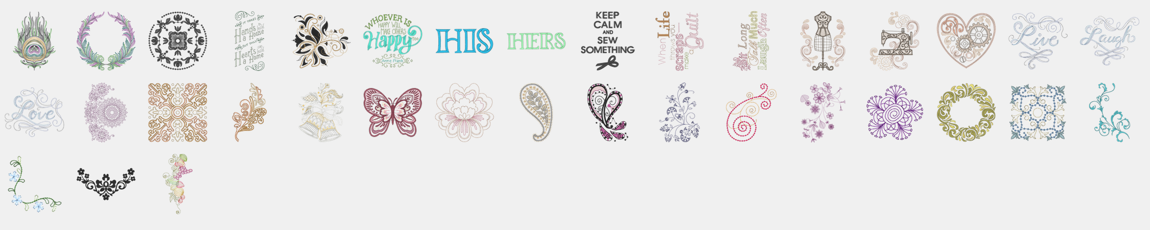 les effets décoratifs de la bernina b735