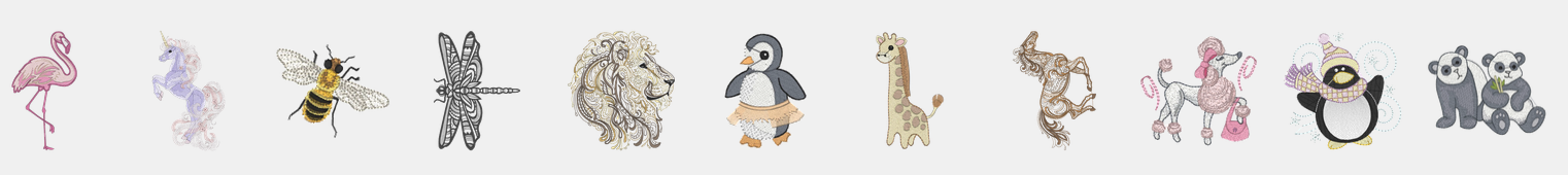 Les motifs animaux de la bernina b735