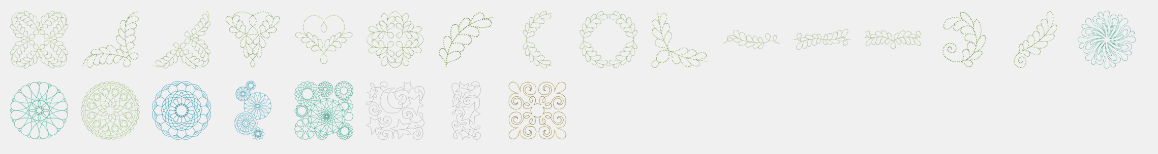 Les motifs quilt de la bernina b735