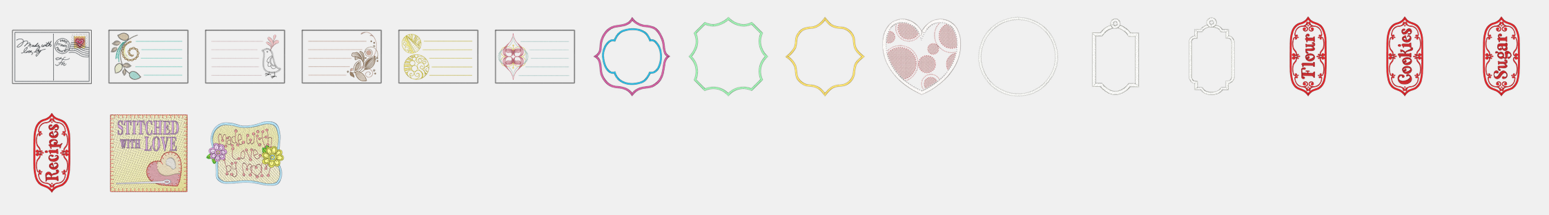 Les motifs cadres de la Bernina B 770 QE PLUS