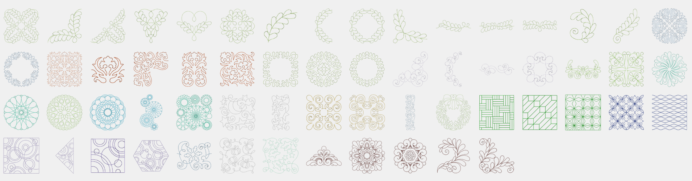 Les motifs de quilt de la Bernina B 770 QE PLUS