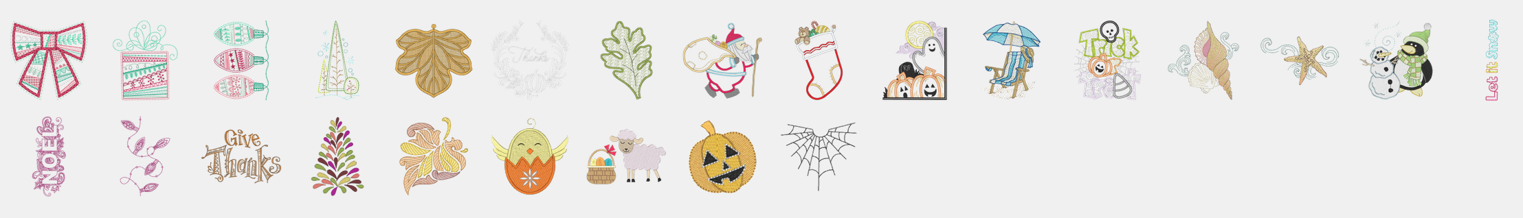 Les motifs saison de la Bernina B 770 QE PLUS