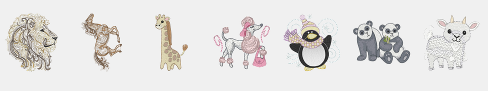 les motifs animaux de la bernina 570qe