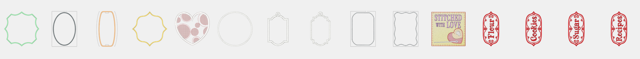 les motifs cadres de la bernina 570qe