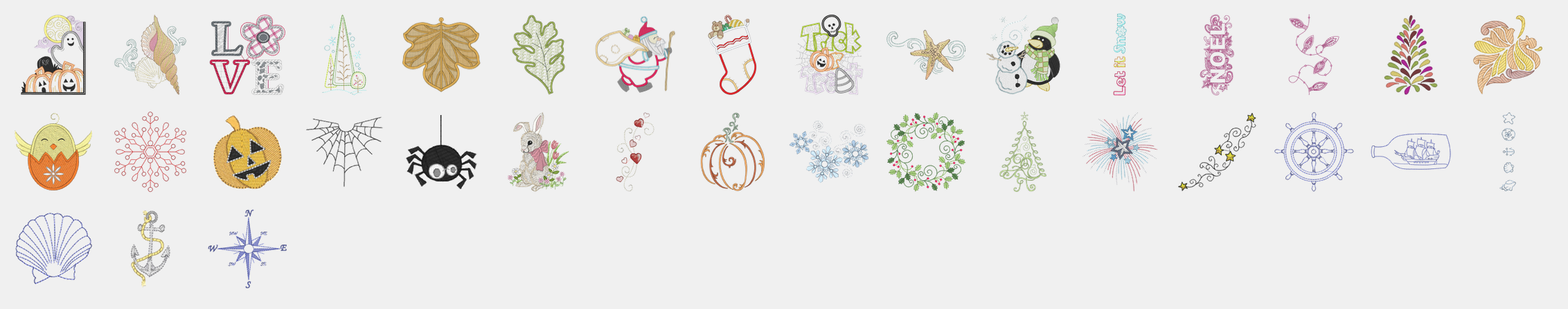 les motifs saison de la bernina 570qe