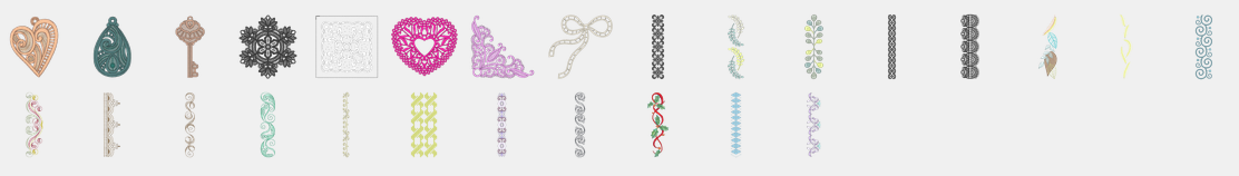 Les motifs bordures et dentelle de la bernina b590