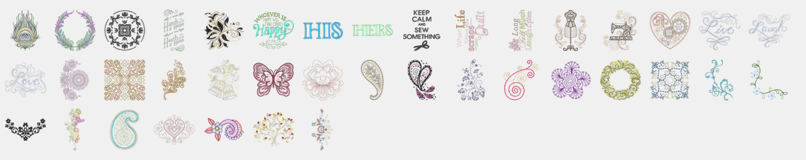 les motifs décoratifs de la bernina b590