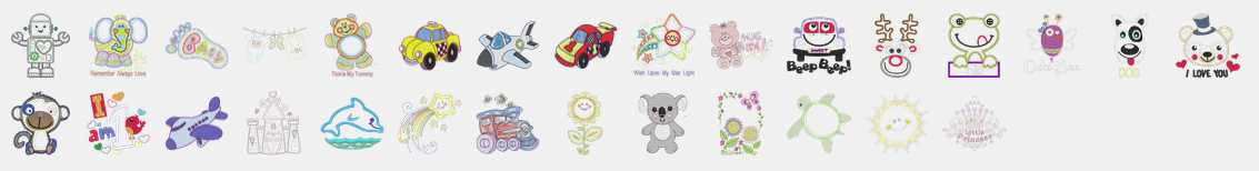 Les motifs enfants de la bernina b590