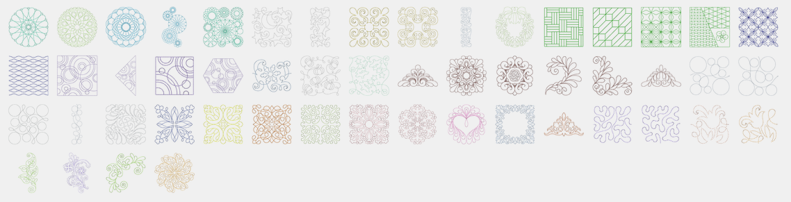 Les motifs de quilt de la bernina b590