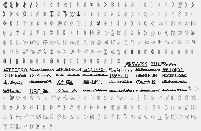 Les points décoratifs de la machine à coudre et à broder bernina b790 pro